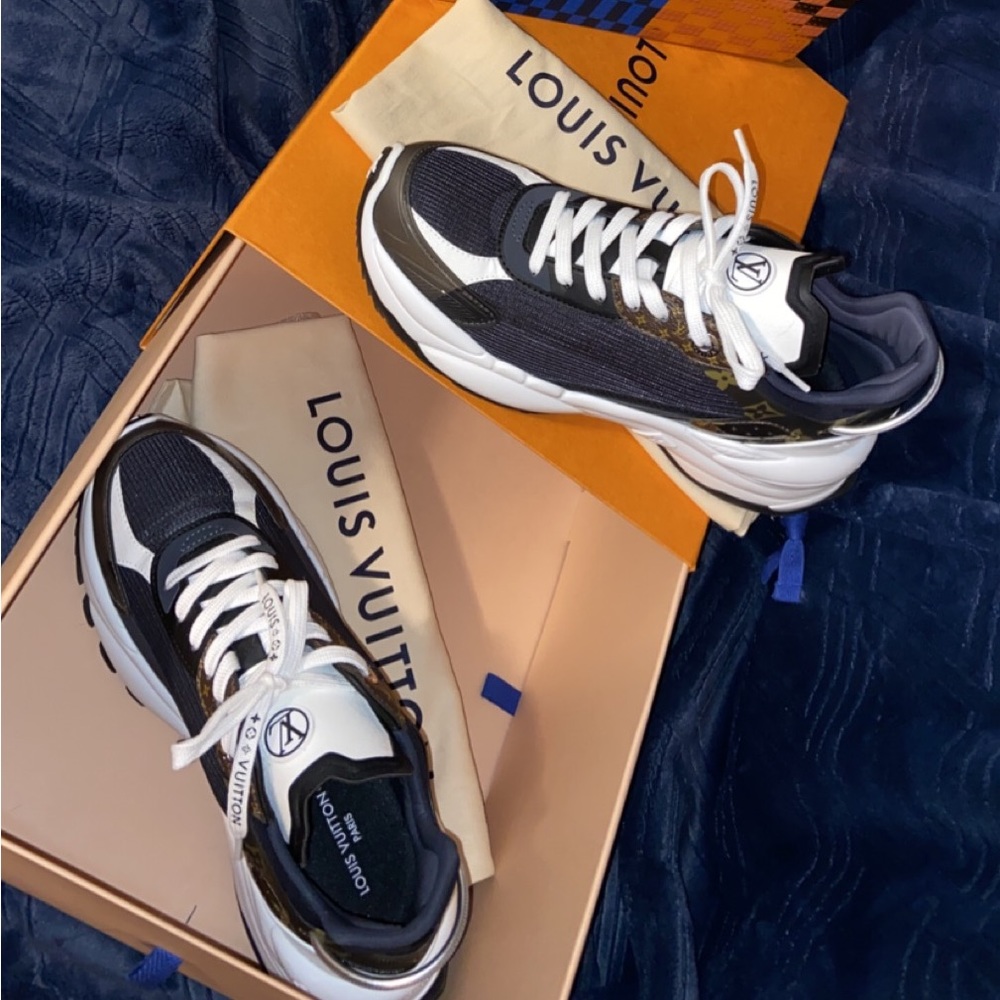 The Louis Vuitton Run 55 Sneaker in size Women’s size 9.